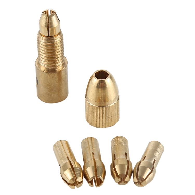 WLXY WL-DIY001 Set di punte da trapano mini mandrini elettrici in ottone fai-da-te, WL-DIY001 12 Set