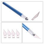 WLXY-9309 Coltello da intaglio in metallo Strumento professionale per la riparazione del telefono cellulare con 6 lame, WLXY-9309