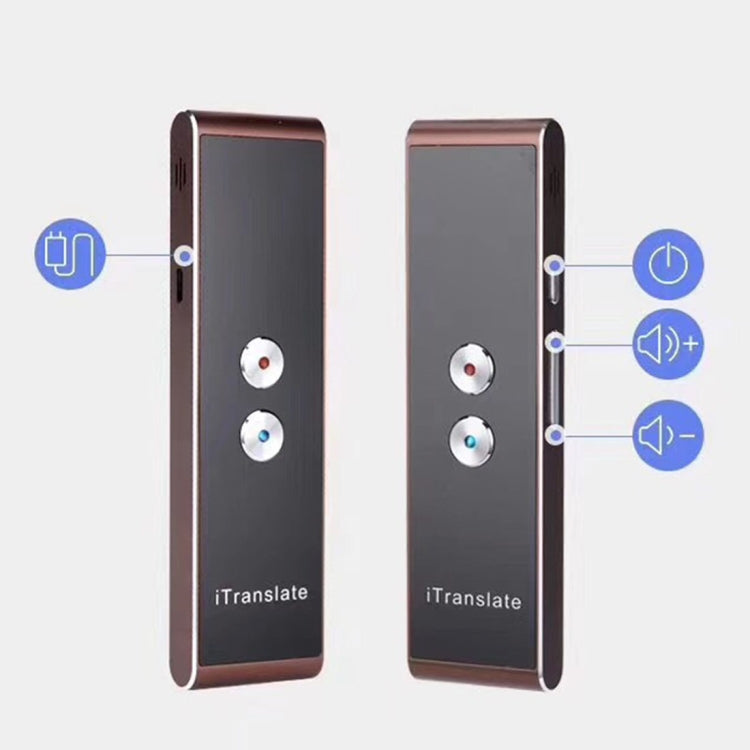 Traduttore vocale intelligente tascabile portatile T8 Traduttore di traduzione vocale in tempo reale con doppio microfono, supporta 33 lingue