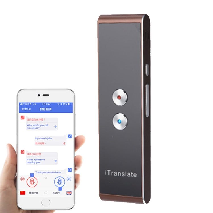 Traduttore vocale portatile T8 con doppio microfono