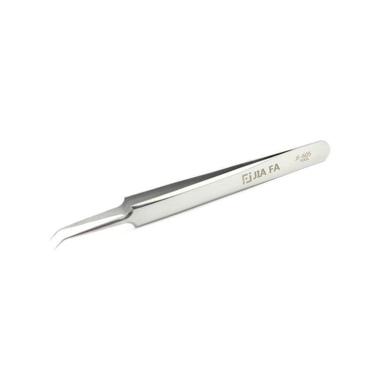 JIAFA JF-605 Stainless Steel Curved Tip Tweezers, JF-605