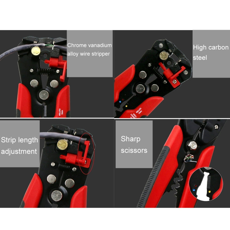 Pinza spelafili per cavi multifunzionale 5 in 1, pinza per piegare i terminali autoregolanti, pinza spelafili, consegna colore casuale, 5 in 1