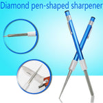Affilacoltelli per ami da pesca in acciaio al carbonio diamantato Accessori da cucina portatili Bastone per affilare multiuso, Sharpener Stick