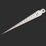 Wedge Feeler Gap 1-15mm Spessore Righello In Acciaio Inossidabile Ispezione Conico Calibro Strumento Di Misura Imperiale Metrico, 1-15mm Thick Metric Imperial