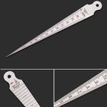 Wedge Feeler Gap 1-15mm Spessore Righello In Acciaio Inossidabile Ispezione Conico Calibro Strumento Di Misura Imperiale Metrico, 1-15mm Thick Metric Imperial