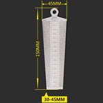 Wedge Feeler Gap 30-45mm Strumento di misura metrica per ispezione righello conico in acciaio inossidabile, Gap 30-45mm Metric