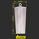 Wedge Feeler Gap 45-60mm Strumento di misura metrica per ispezione righello conico in acciaio inossidabile, 45-60mm Metric
