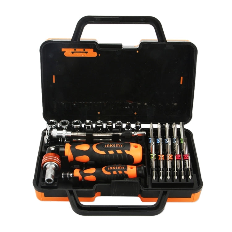 JAKEMY JM-6123 Set di strumenti di riparazione per cacciaviti professionali con anello colorato 31 in 1, JM-6123 31 in 1