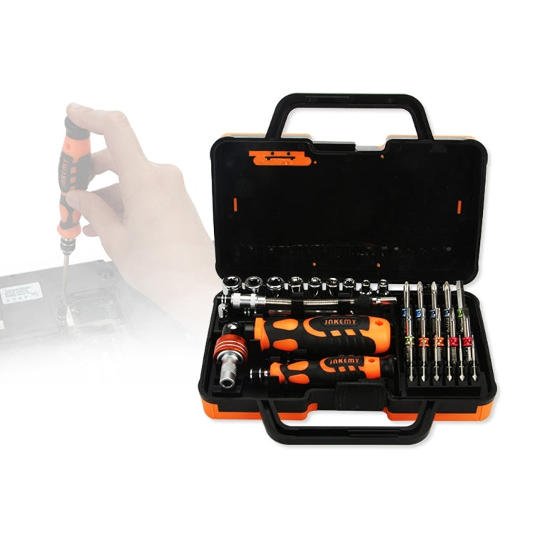 JAKEMY JM-6123 31 in 1 Professional Screwdriver Repair Tool Set with Color Ring, JM-6123 31 in 1