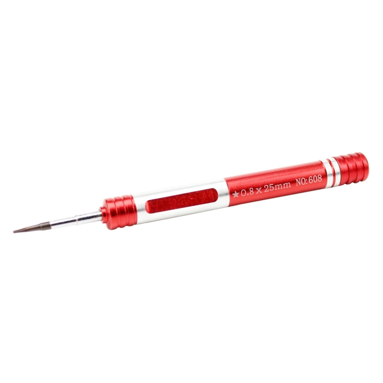 Pentalobe Screwdriver 0.8 608-0.8 for iPhone Charging Port Screws, 0.8 Pentalobe (Red)