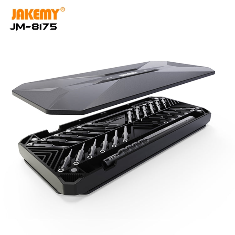 JAKEMY JM-8175 Set di cacciaviti multifunzionali e di precisione con scatola esterna a doppia faccia 50 in 1, JM-8175 50 in 1