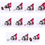 Mini smerigliatrice elettrica WLXY WL-320 con regolazione della velocità, 110 V-240 V, mandrino adatto: 0,3 mm-4,0 mm, spina americana, WL-320