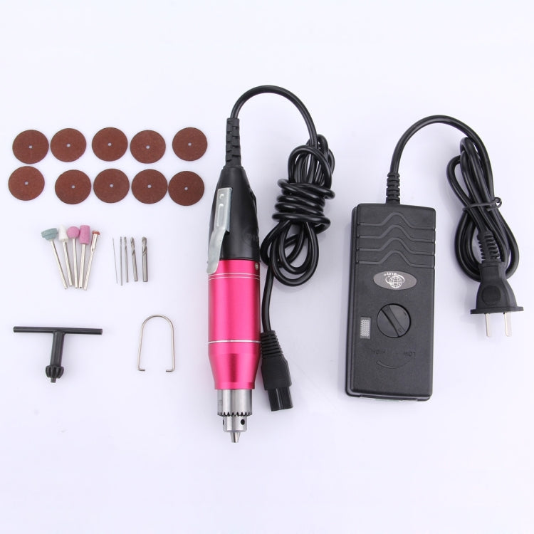 Mini smerigliatrice elettrica WLXY WL-320 con regolazione della velocità, 110 V-240 V, mandrino adatto: 0,3 mm-4,0 mm, spina americana, WL-320
