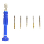 JF-6688 Set di cacciaviti stile penna multiuso in metallo 5 in 1 per la riparazione del telefono, 5 in 1 (Red), 5 in 1 (Purple), 5 in 1 (Blue), 5 in 1 (Gold), 5 in 1 (Green)