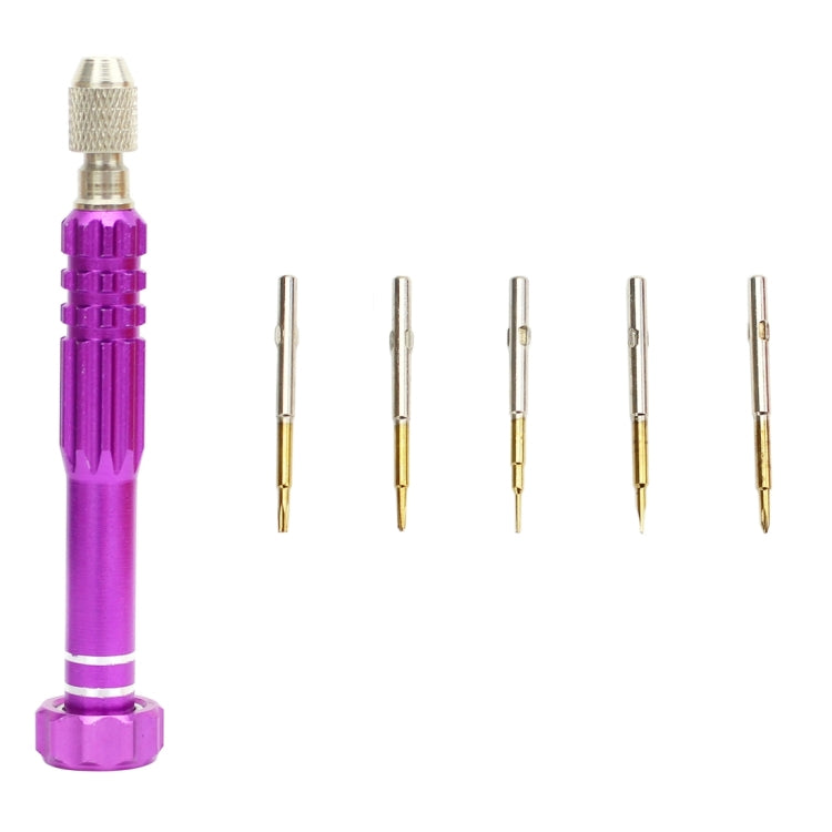 JF-6688 5 in 1 Multi-Purpose Metal Pen Style Screwdriver Set for Phone Repair, 5 in 1 (Red), 5 in 1 (Purple), 5 in 1 (Blue), 5 in 1 (Gold), 5 in 1 (Green)