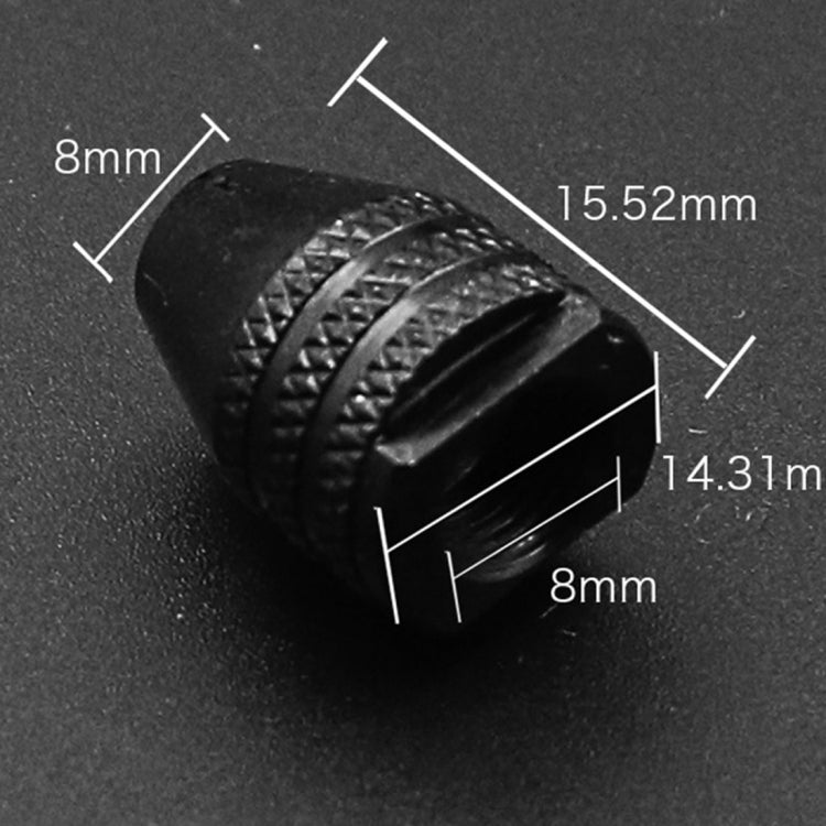 Smerigliatrice elettrica M8 x 0,75 mm 0,3-3,2 mm Utensile rotante senza chiave Mandrino a tre griffe (corto), Three-jaw Chuck