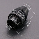 Smerigliatrice elettrica M8 x 0,75 mm 0,3-3,2 mm Utensile rotante senza chiave Mandrino a tre griffe (lungo), M8 x0.75mm