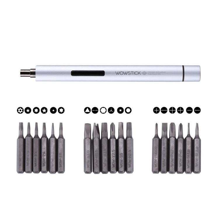 Wowstick 19 in 1 Dual Power Smart Hand Pen Screwdriver Kit Precision Bits Repair Tool for Phones and Tablets, Wowstick 1P