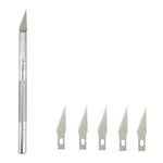 JIAFA JF-621 Coltello da intaglio in metallo Strumento professionale per la riparazione del telefono cellulare con 6 lame, JF-621