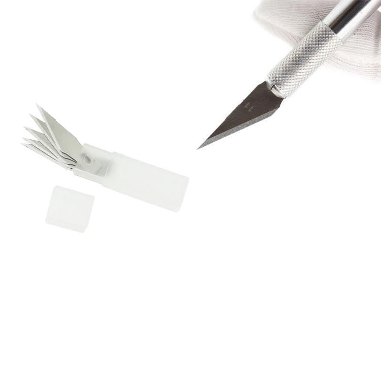 JIAFA JF-621 Coltello da intaglio in metallo Strumento professionale per la riparazione del telefono cellulare con 6 lame, JF-621