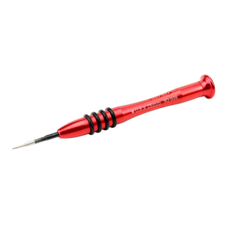 JIAFA JF-668 0.8 Pentalobe Screwdriver for iPhone Charging Port Screws, 0.8 Pentalobe (Red)