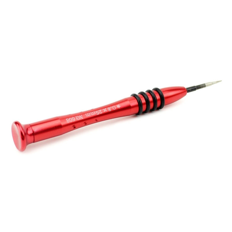 JIAFA JF-668 0.8 Pentalobe Screwdriver for iPhone Charging Port Screws, 0.8 Pentalobe (Red)