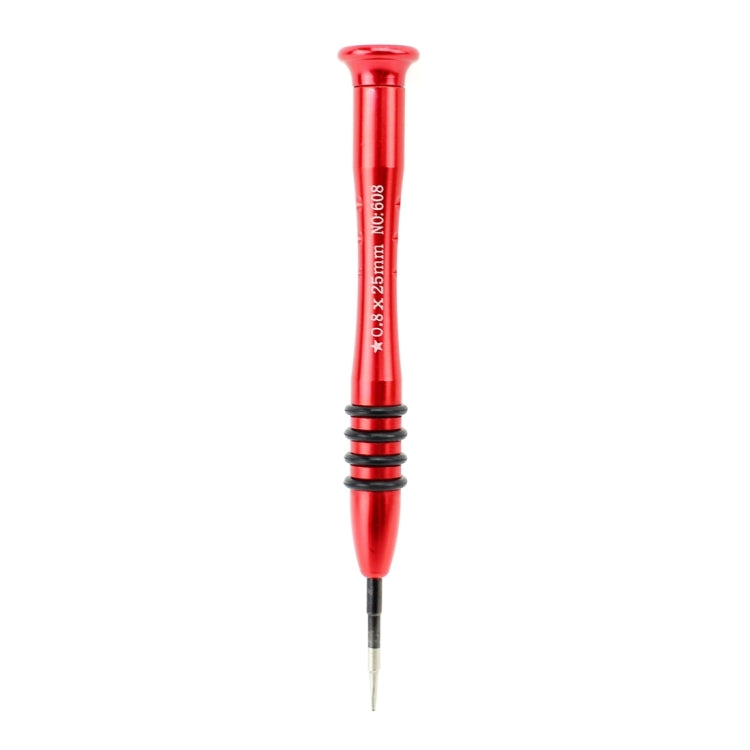 JIAFA JF-668 0.8 Pentalobe Screwdriver for iPhone Charging Port Screws, 0.8 Pentalobe (Red)