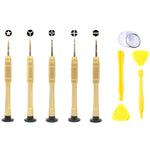 JF-8140 10 in 1 Dedicated Metal + Plastic Disassembly Repair Tool Kit for iPhone, 10 in 1