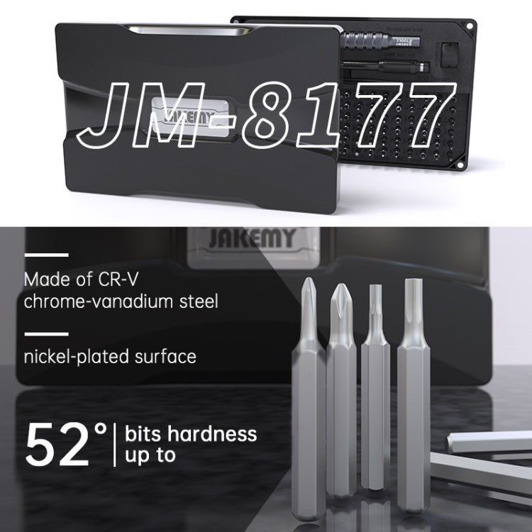 JAKEMY JM-8177 106 in 1 Multifunctional Combination Repair Tool Set with Screwdriver Bit, JM-8177