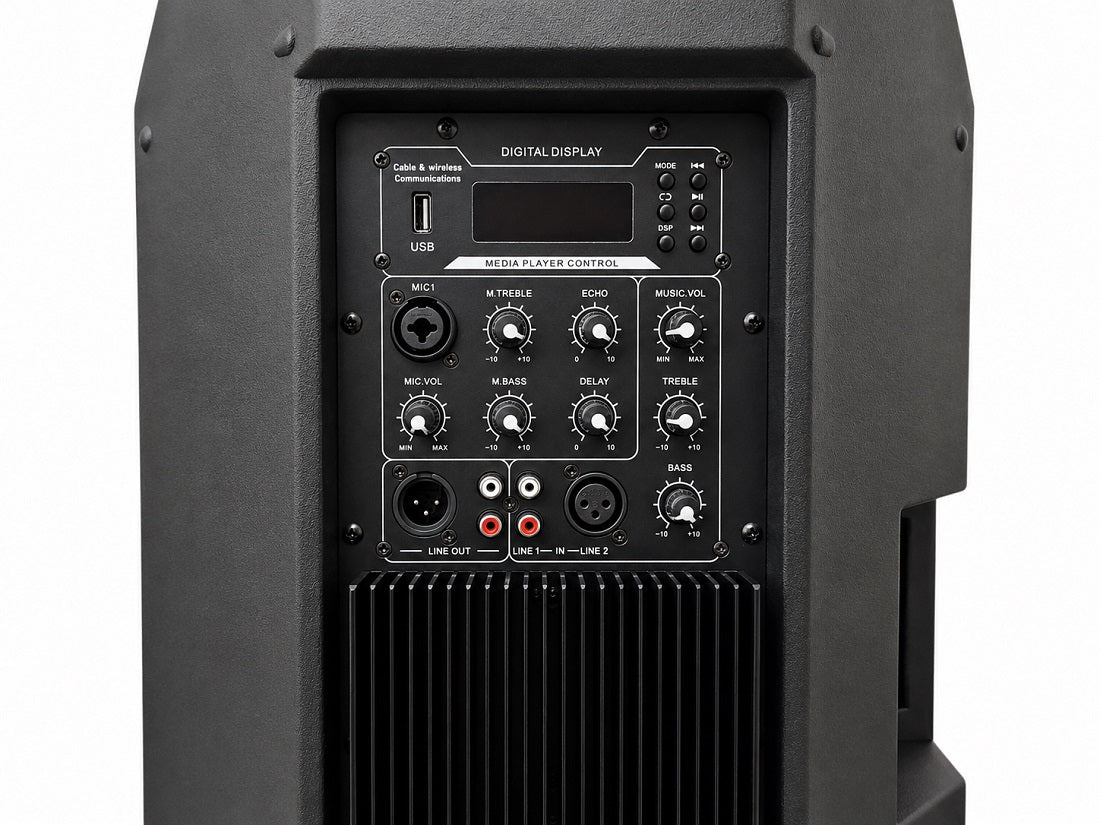 Cassa attiva 15 pollici 200W max con mixer USB Bluetooth EV-15