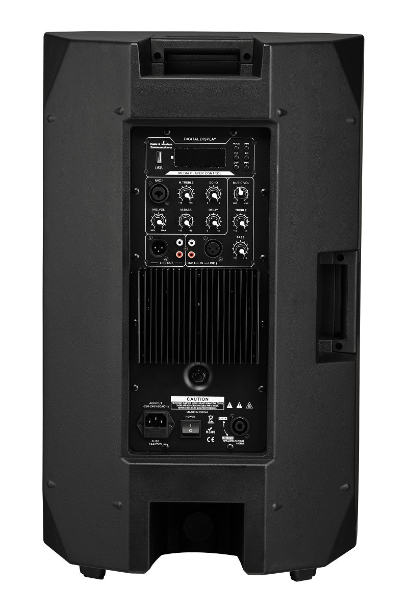 Cassa attiva 15 pollici 200W max con mixer USB Bluetooth EV-15