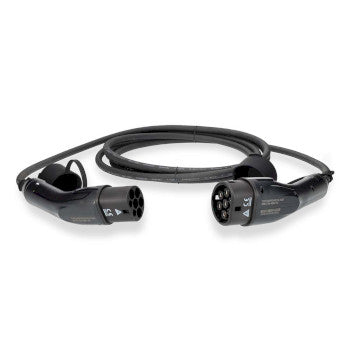 Electric Vehicle Cable | Cable Type 2 | 16 A | 11000 W | 3-Phases | 5.00 m | Black | Gift Box