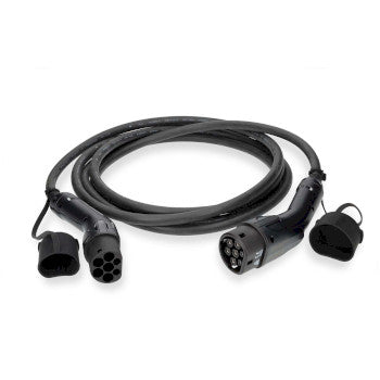 Electric Vehicle Cable | Cable Type 2 | 32 A | 22000W | 3-Phases | 5.00 m | Black | Gift Box