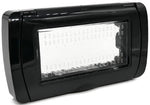 Placca idrobox IP55 4P nera compatibile Vimar Plana Plana