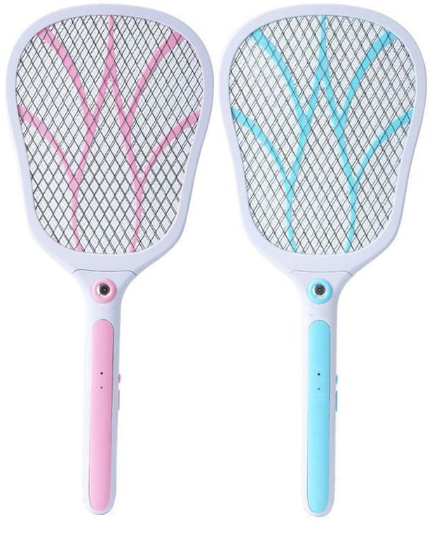Racchetta elettrica ricaricabile scaccia zanzare con LED vari colori
