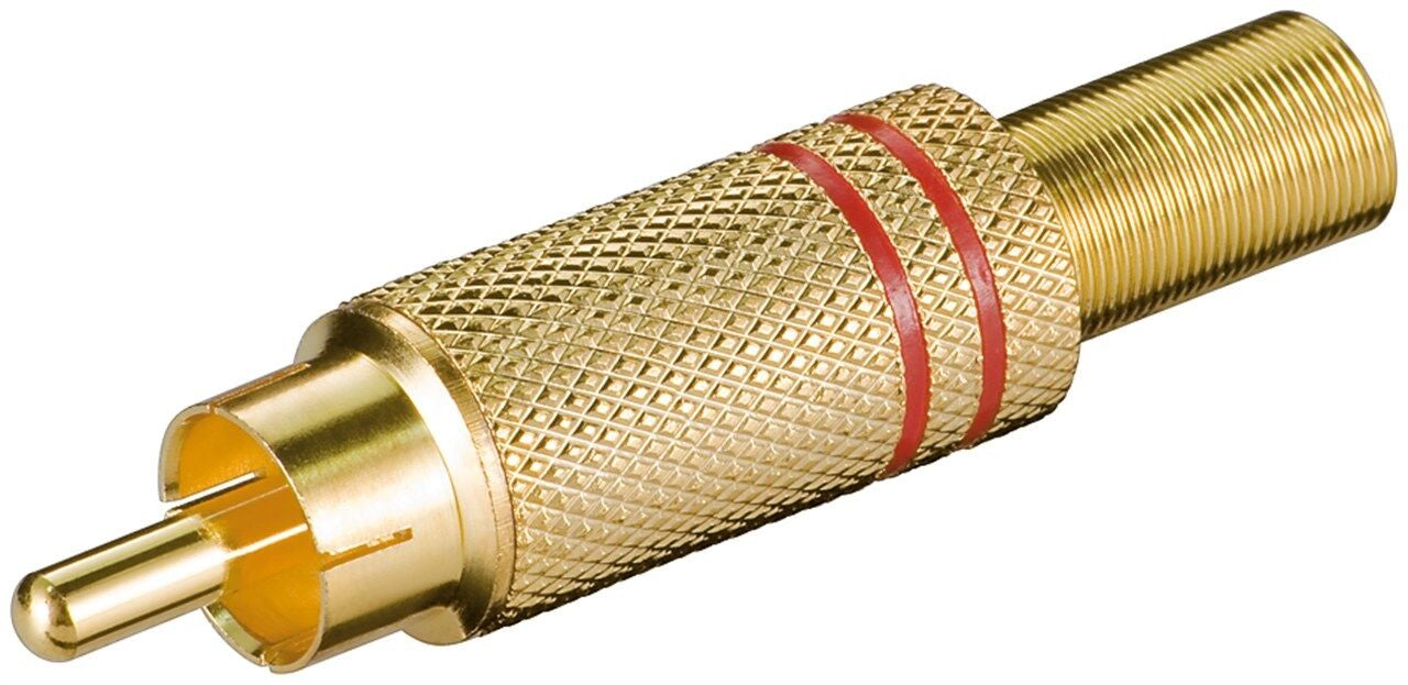 Connettore RCA rosso placcato oro 4051366112803 11280 F1402