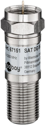 Attenuatore SAT 6 dB spina F presa F 75 Ohm 67151 4040849671517 F1442