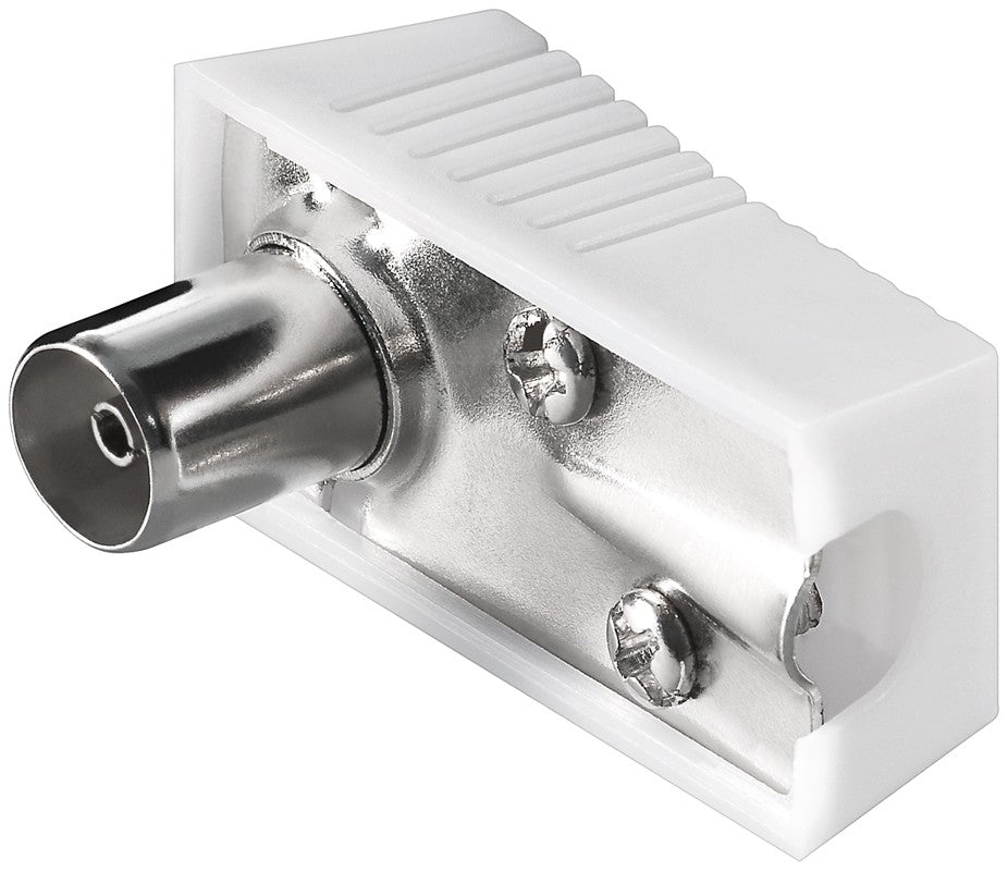 Giunto coassiale IEC angolare a vite per cavo TV - confezione 10 pezzi 11505 4040849115059 F1476