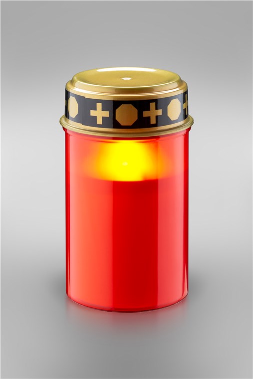 Lumino rosso a LED bianco caldo 2xAA IP44 4040849603358 60335 F1477