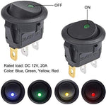 Interruttore a bilanciere luminoso Giallo/Verde/Rosso/Blu confezione 20 pezzi F1500