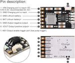Modulo di carica per batterie al Litio 1A con protezione batteria 18650 e modulo di scarico 2A 5V 10 pezzi F1510