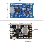 Modulo di carica per batterie al Litio 1A con protezione batteria 18650 e modulo di scarico 2A 5V 10 pezzi F1510