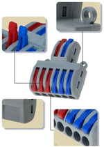 Morsettiera 2 INPUT / 6 OUTPUT  0.08-4.0mm² F1512