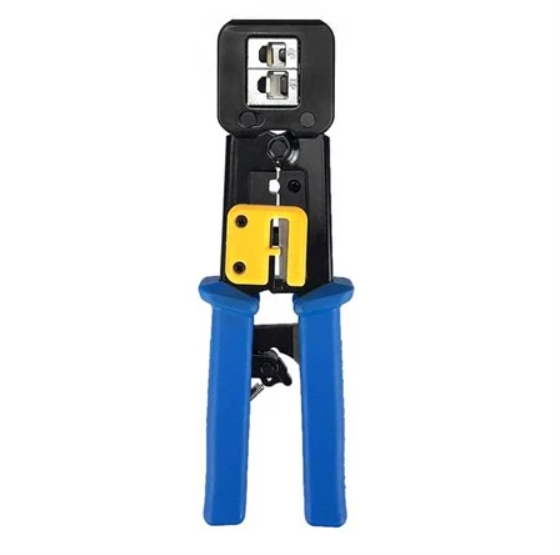 Pinza crimpatrice professionale per connettori RJ45 RJ12 RJ11