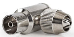 Spina coassiale femmina angolata 75Ohm