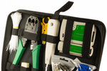 Set di strumenti di rete tester per cavi/crimpatrice/plug/copriconnettore/fascette 145 pezzi