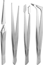 Kit di 4 pinzette di precisione in metallo da 110 mm 4040849771019 77101 F1678