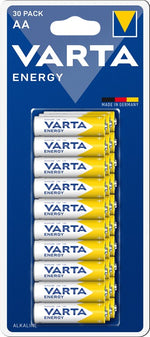 Batteria al manganese alcalino AA LR6 1.5V blister da 30 Varta