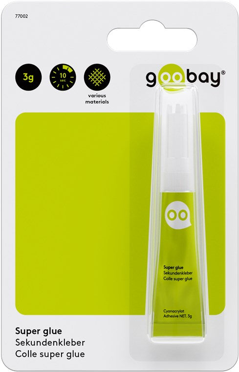 Colla istantanea Cianoacrilica 3g Goobay 4040849770029 77002 F1805