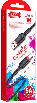 Cavo per ricarica e sincronizzazione type C 1m 5A JA019 F2070